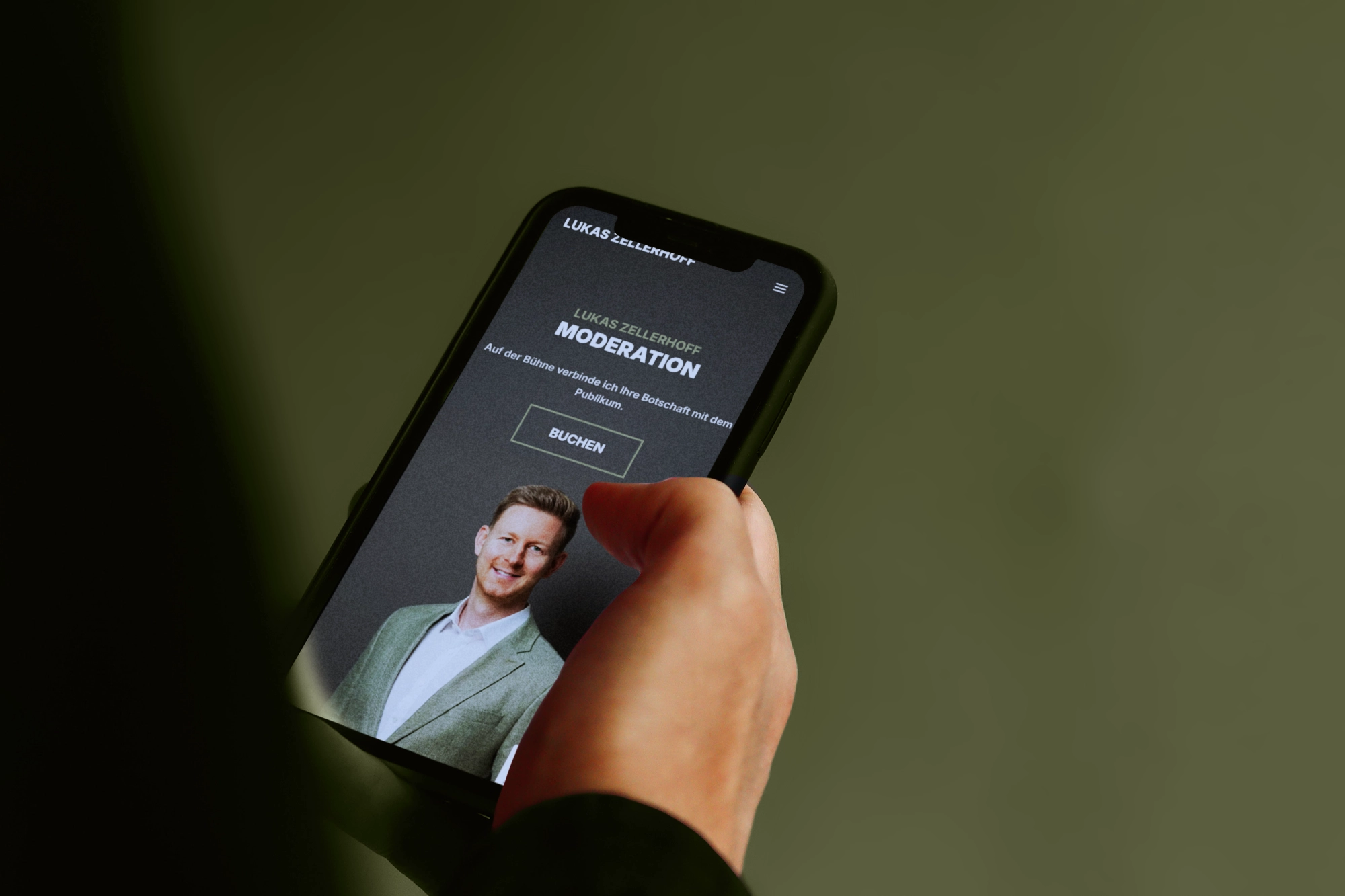 Moderation Webdesign Lukas Zellerhoff mobile Version Werbeagentur studio jay