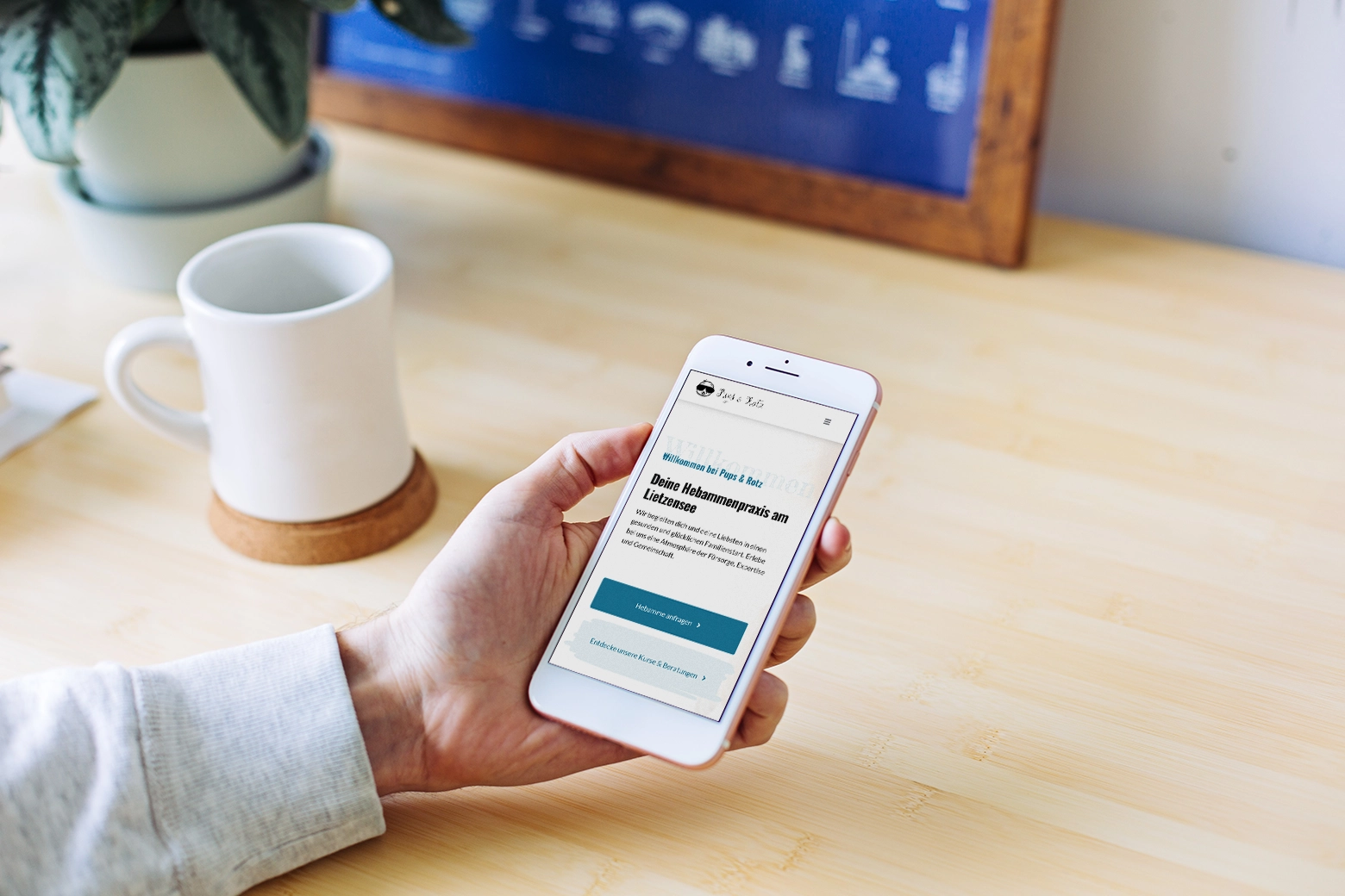 Webseitenerstellung Hebammenpraxis Pups & Rotz Berlin Webdesign Werbeagentur studio jay