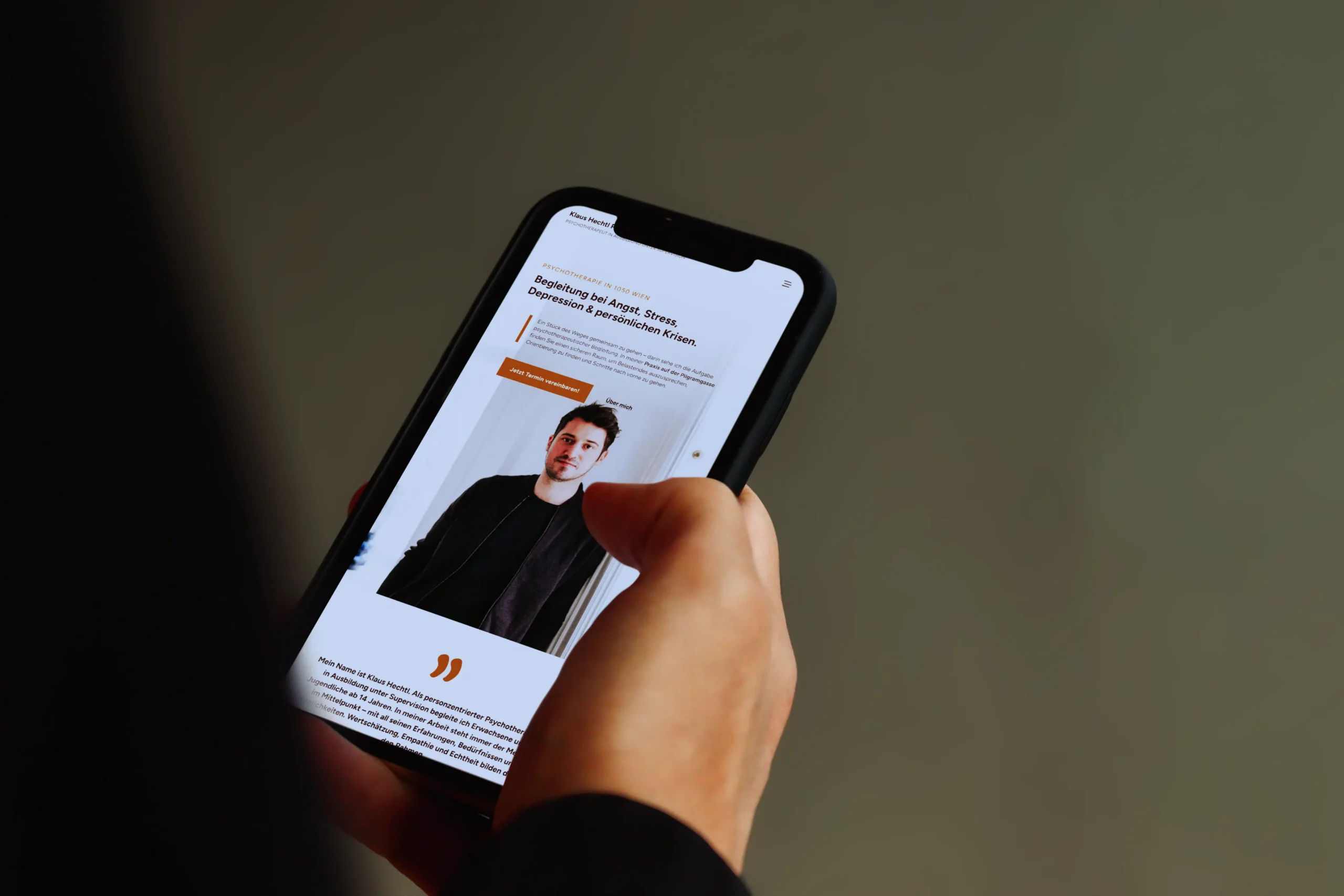 Webseite für Psychotherapiepraxis Hechtl aus Wien Marketing Psychotherapeuten
